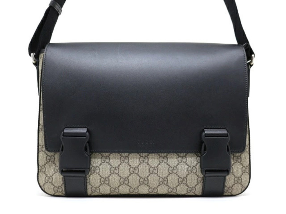 Gucci Bag Shoulder GG Supreme Canvas Leather